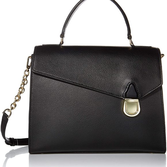 Calvin Klein Handbags - SOLD! Calvin Klein NWT Iris Leather Satchel Handbag